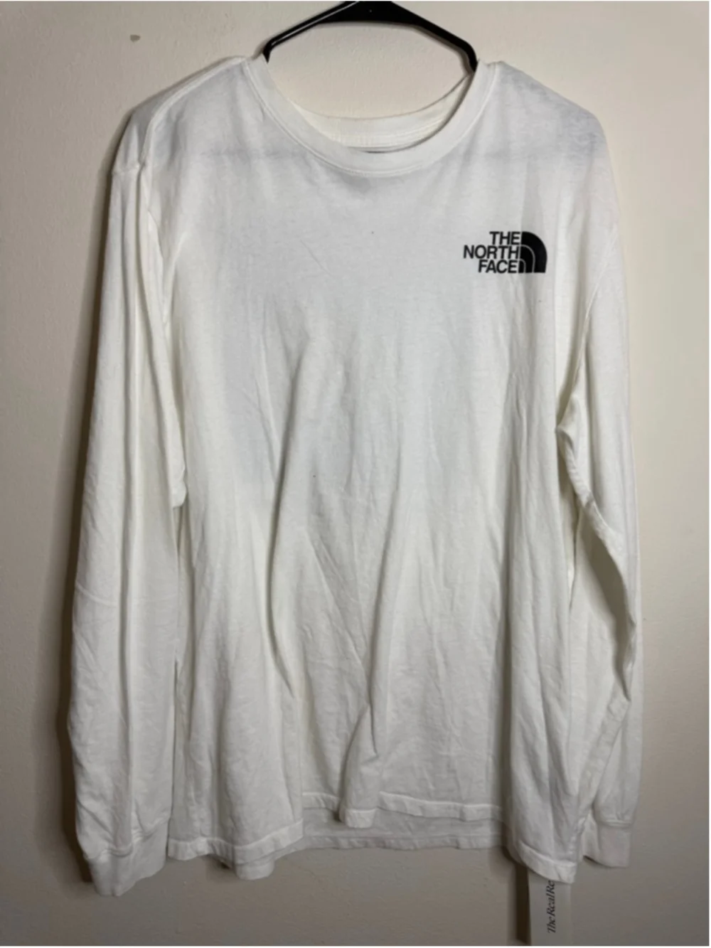 Men's The North Face Long Sleeve Tee White Black L